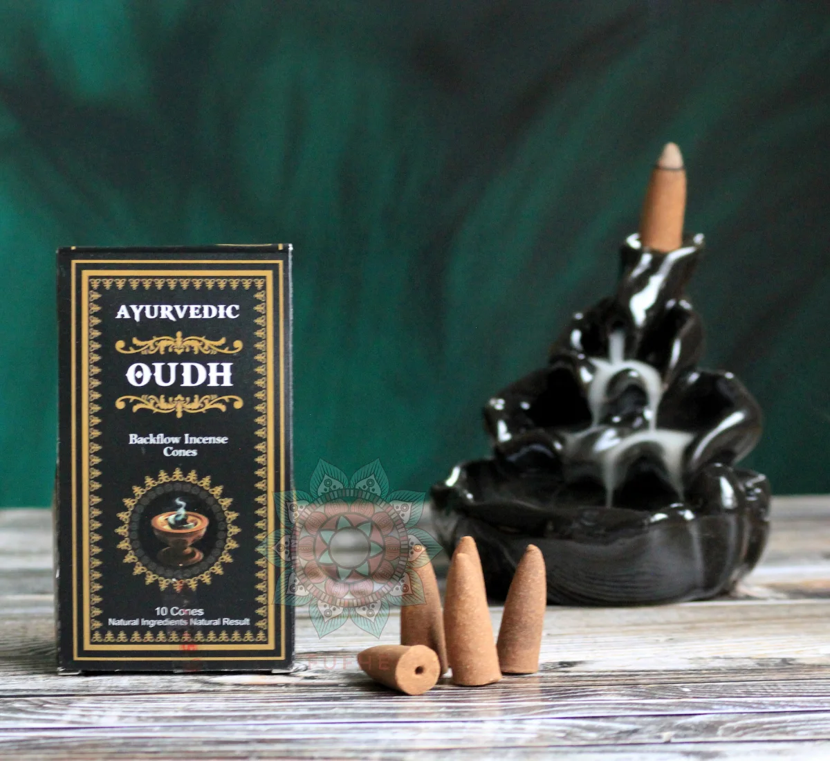 Ayurvedic Oodh Ud Ağac Geri Akış Tütsü Backflow