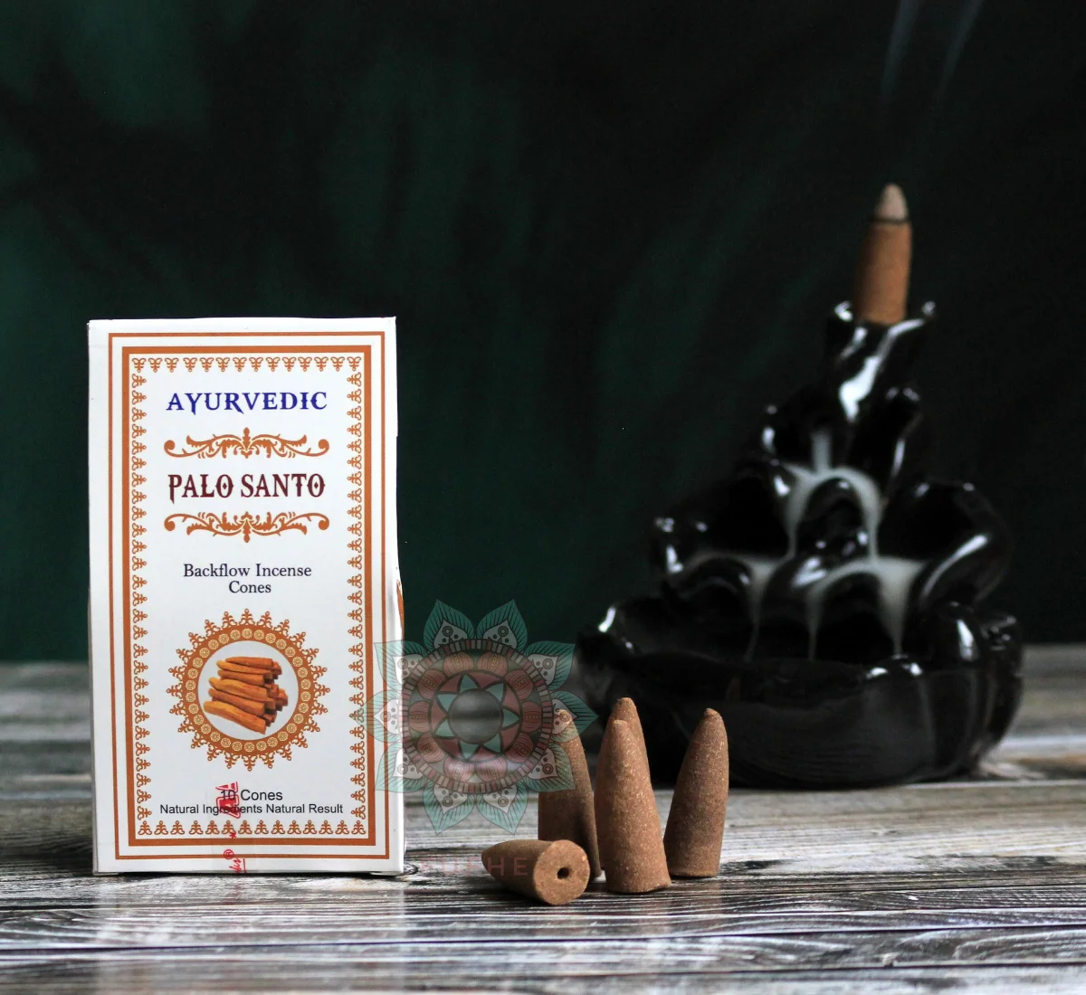 Ayurvedic Palo Santo Kutsal Ağaç Geri Akış Tütsü  Backflow