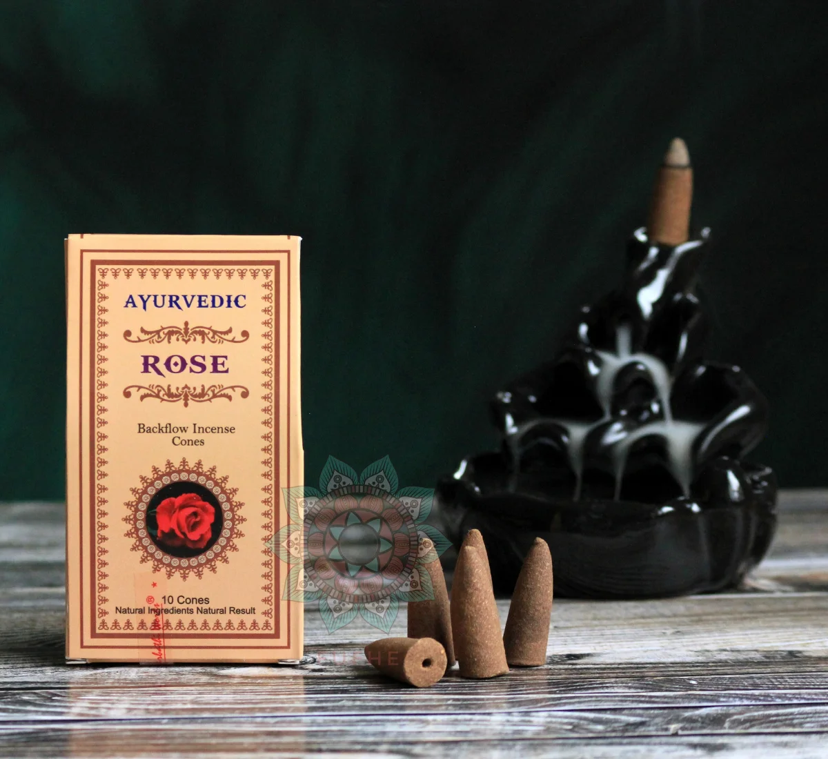 Ayurvedic Rose Gül Geri Akış Tütsü Backflow