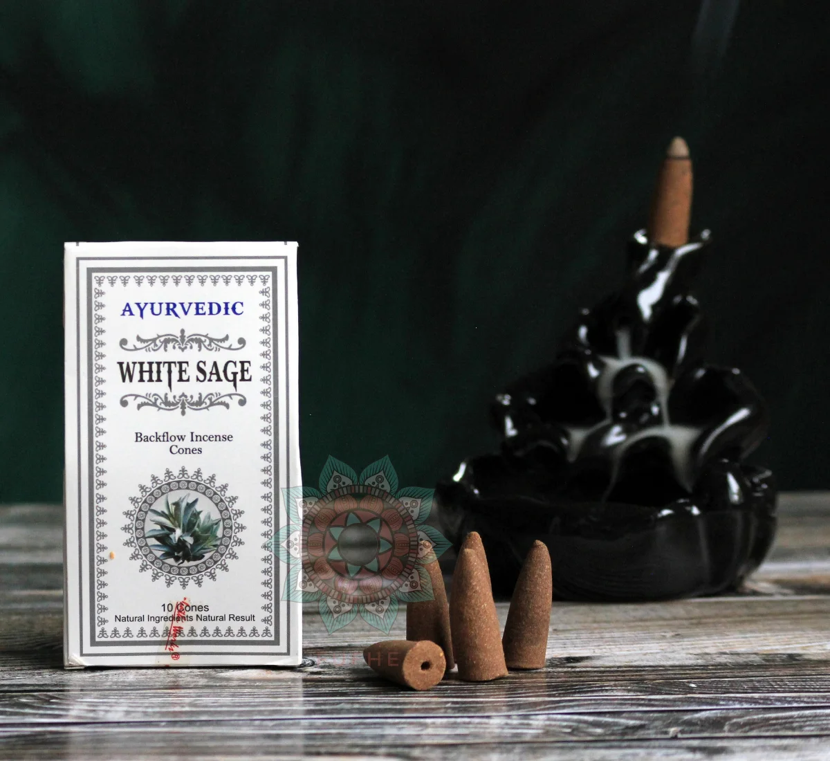 Ayurvedic White Sage Beyaz Adaçayı  Geri Akış Tütsü Backflow