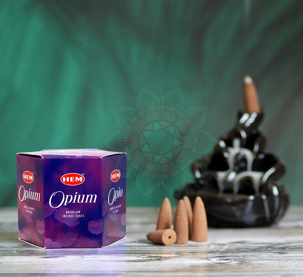 HEM Opium Afyon / Gizemli Baharat Geri Akış Tütsü Backflow
