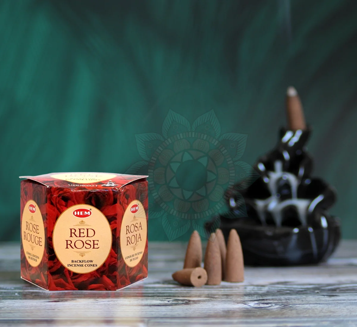 HEM Red Rose Kırmızı Gül Geri Akış Tütsü Backflow