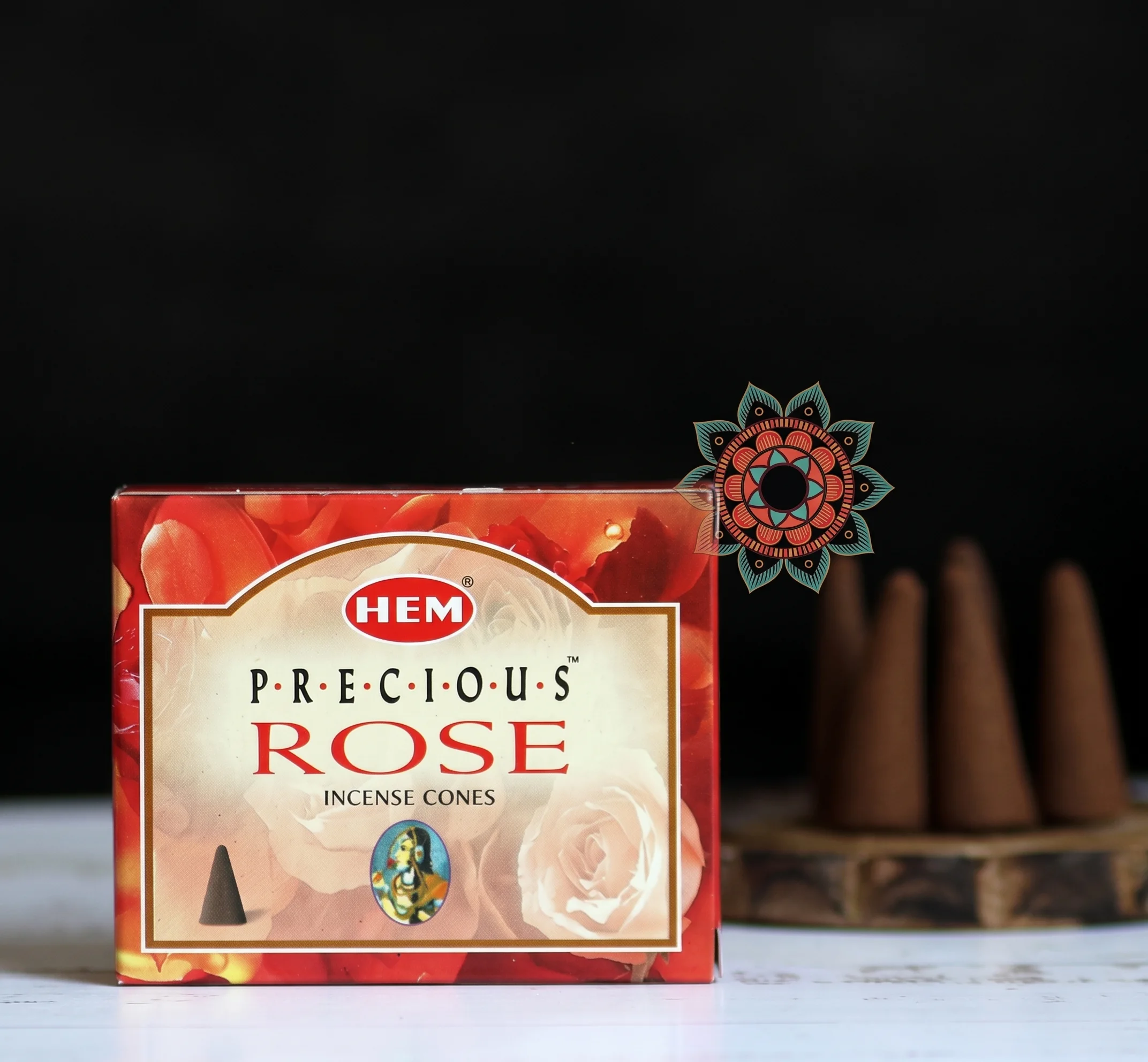 HEM Red Rose Kırmızı Gül Konik Tütsü