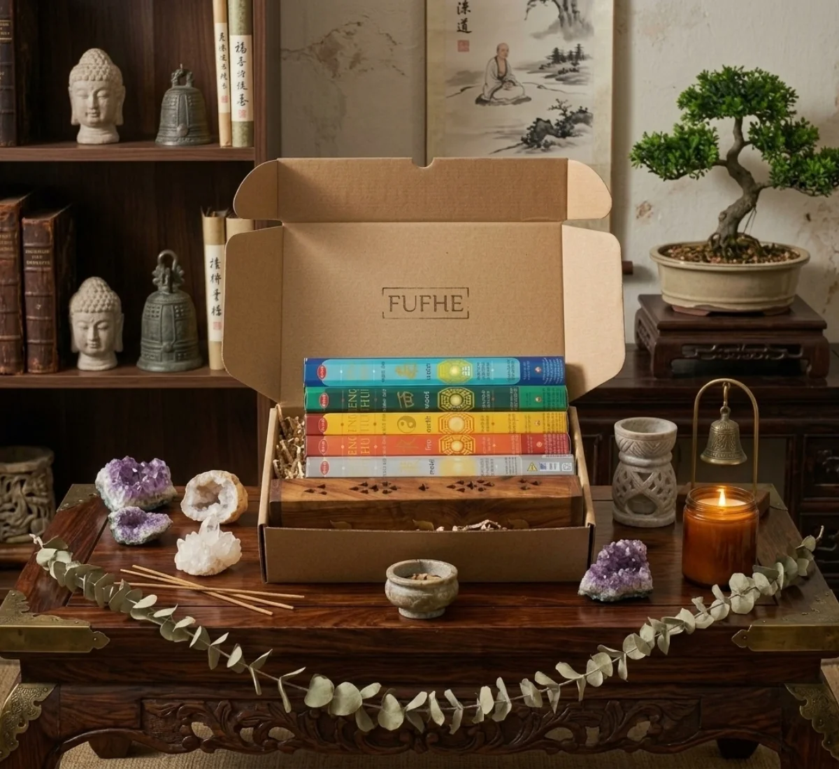 Feng Shui 5 Element Dengesi Tütsü Seti – Yaşam Alanınız İçin Tam Enerji Uyum Kutusu