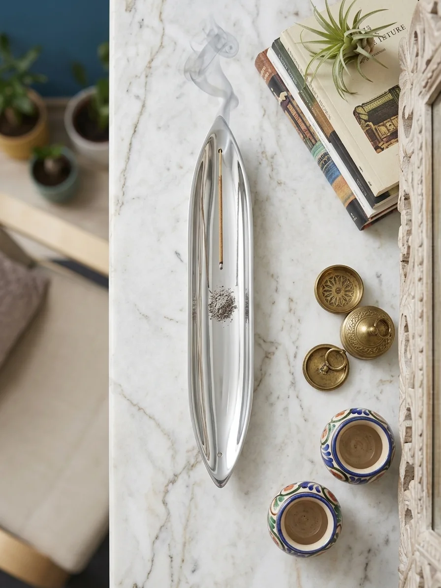 Oval Kesim Parlak Metal Tütsülük