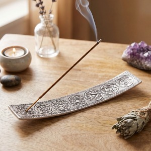 7 Çakra Kayık Metal Tütsülük