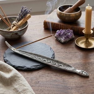 Yılan Figürlü Metal Tütsülük